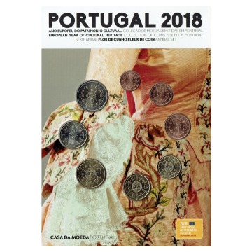 Conjunto Anual Moedas 2018 em FDC Portugal