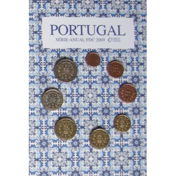 Conjunto Anual Moedas 2009 em FDC Portugal