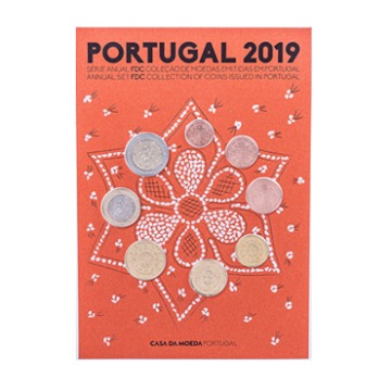 Conjunto Anual Moedas 2019 em FDC Portugal